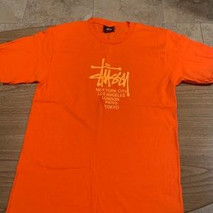Men’s Small Orange Stussy Shirt